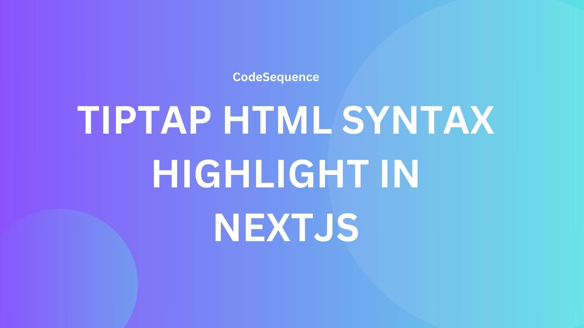 How to Enable Syntax Highlighting When Rendering HTML from Tiptap Editor